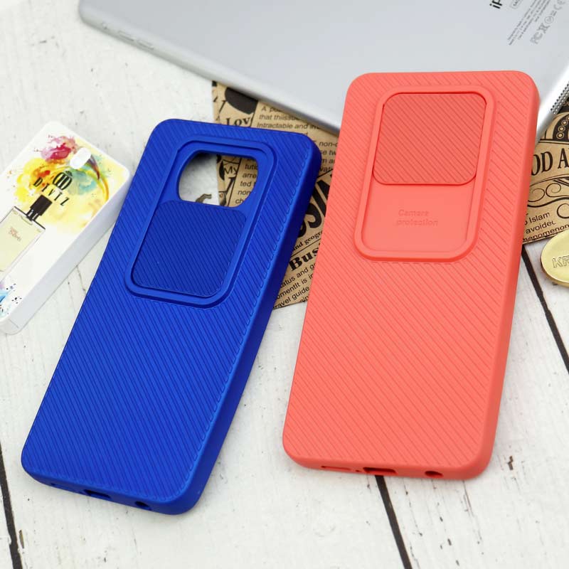 قاب سیلیکونی کبریتی محافظ لنزدار کشویی Xiaomi Poco X3