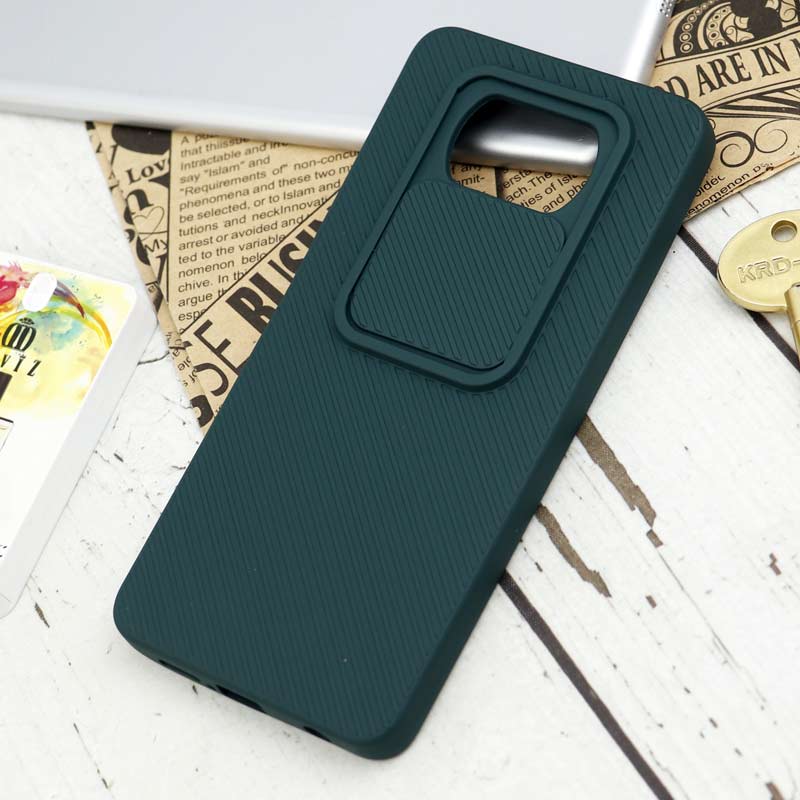 قاب سیلیکونی کبریتی محافظ لنزدار کشویی Xiaomi Poco X3
