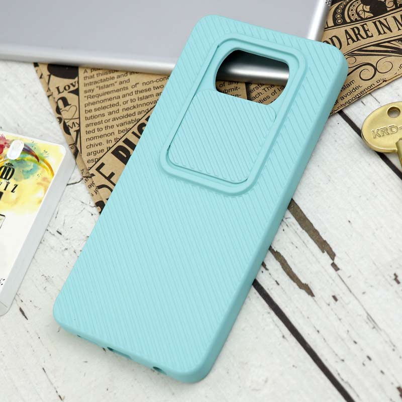 قاب سیلیکونی کبریتی محافظ لنزدار کشویی Xiaomi Poco X3