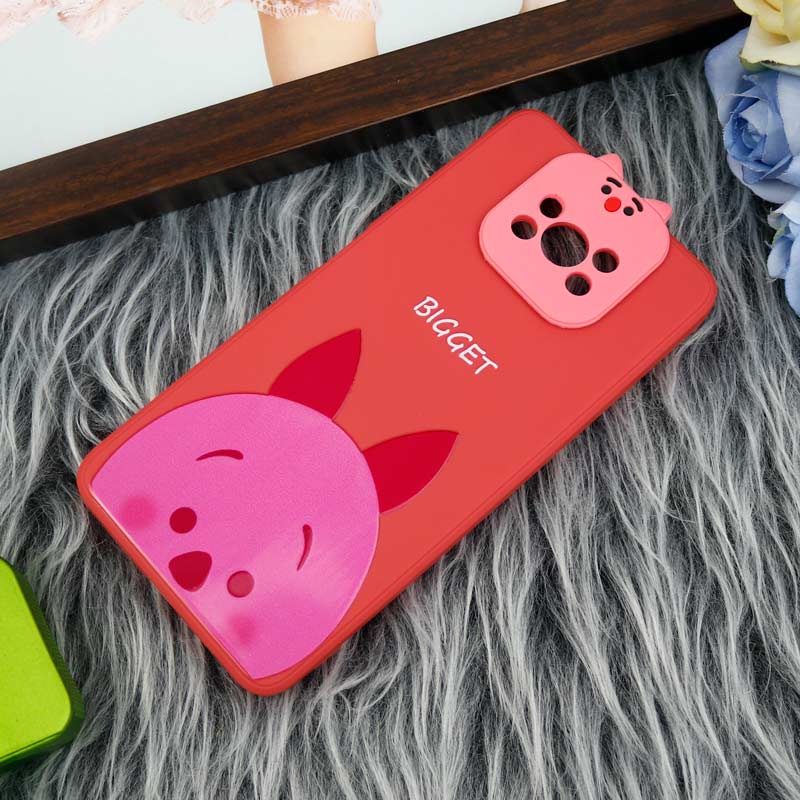 قاب سیلیکونی عروسکی محافظ لنزدار طرح Bigget شیائومی Xiaomi Poco X3