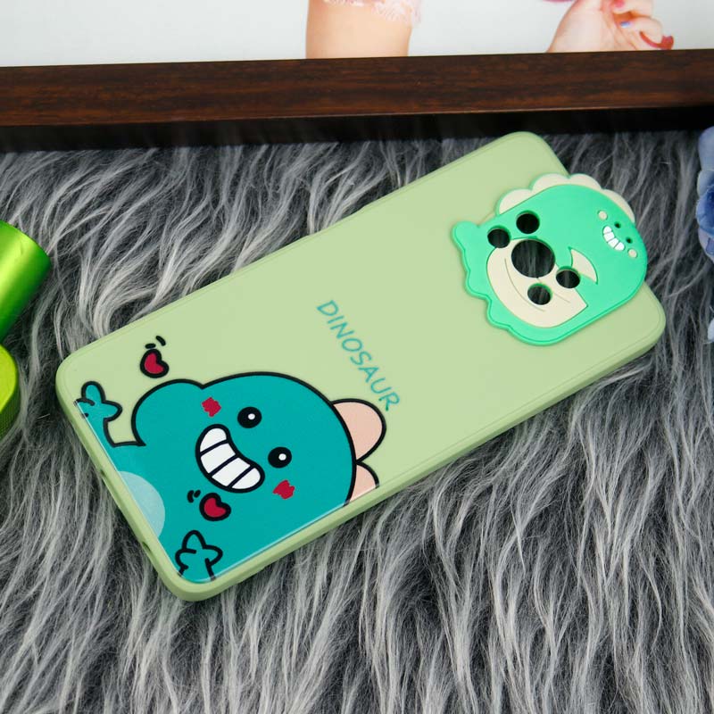 قاب سیلیکونی عروسکی محافظ لنزدار طرح Dinosaur شیائومی Xiaomi Poco X3