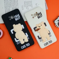 قاب سیلیکونی خرس TED محافظ لنزدار Xiaomi Poco X3