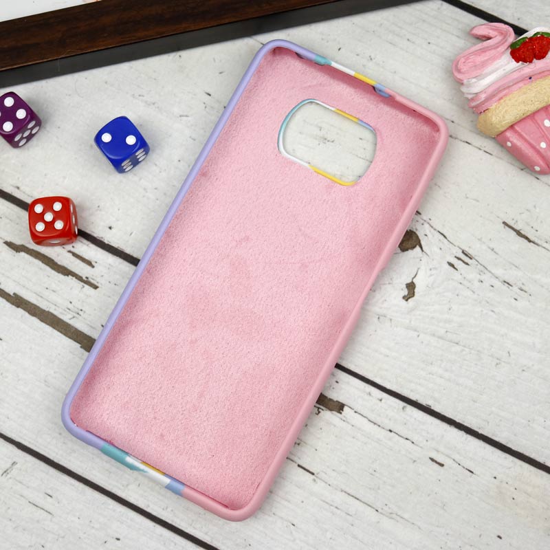 قاب سیلیکونی اورجینال رنگین کمانی Xiaomi Poco X3
