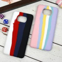 قاب سیلیکونی اورجینال رنگین کمانی Xiaomi Poco X3
