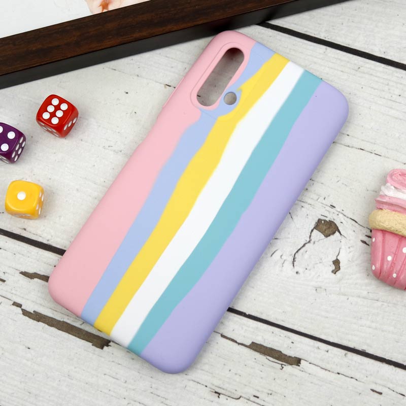قاب سیلیکونی اورجینال رنگین کمانی Redmi 9T