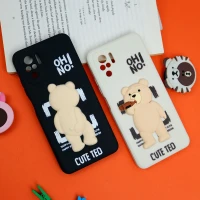 قاب سیلیکونی خرس TED محافظ لنزدار Xiaomi Redmi Note 10 / Note 10s