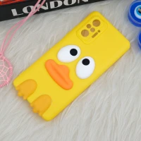 قاب سیلیکونی اردک زرد محافظ لنزدار Xiaomi Redmi Note 10 Pro