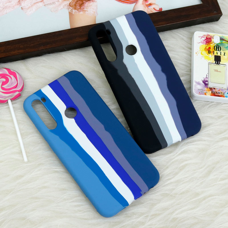 قاب سیلیکونی اورجینال رنگین کمانی Redmi Note 8