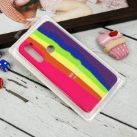 قاب سیلیکونی اورجینال رنگین کمانی Redmi Note 8