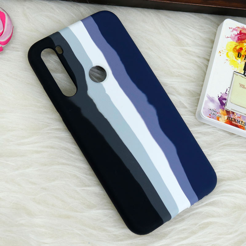 قاب سیلیکونی اورجینال رنگین کمانی Redmi Note 8