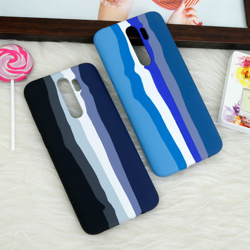 قاب سیلیکونی اورجینال رنگین کمانی Redmi Note 8 Pro