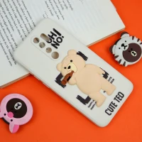 قاب سیلیکونی خرس TED محافظ لنزدار Xiaomi Redmi Note 8 Pro