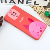 قاب سیلیکونی عروسکی محافظ لنزدار طرح Bigget شیائومی Xiaomi Redmi Note 9s / Note 9 Pro