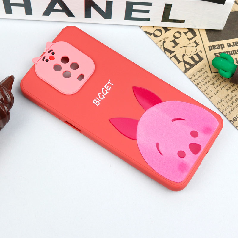 قاب سیلیکونی عروسکی محافظ لنزدار طرح Bigget شیائومی Xiaomi Redmi Note 9s / Note 9 Pro