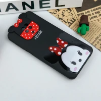 قاب سیلیکونی عروسکی محافظ لنزدار طرح Minnie Mouse شیائومی Xiaomi Redmi Note 9s / Note 9 Pro