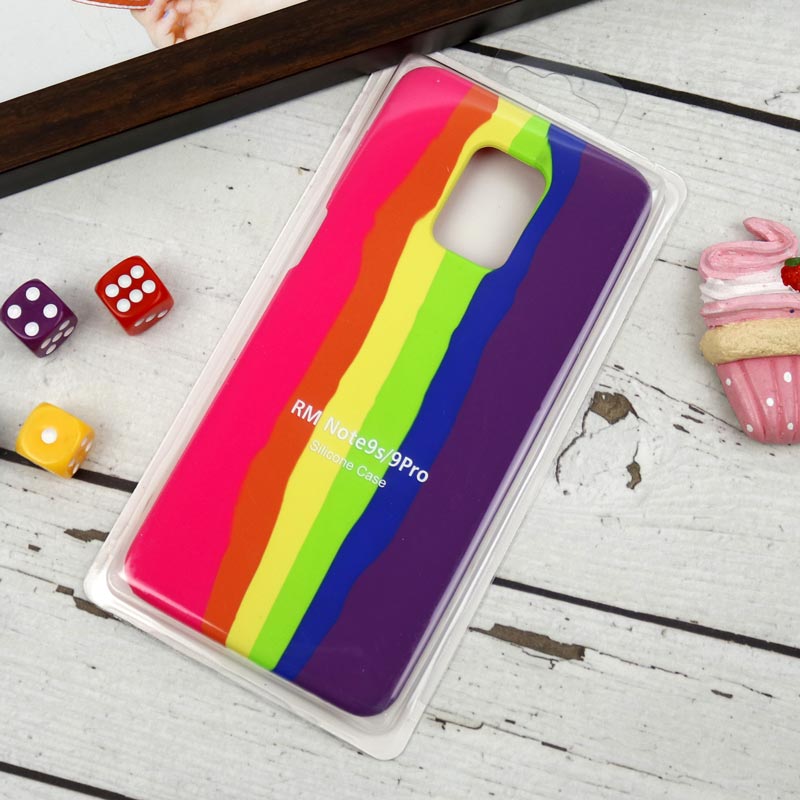 قاب سیلیکونی اورجینال رنگین کمانی Redmi Note 9s / Note 9 Pro