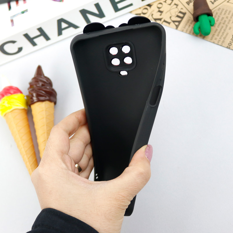 قاب سیلیکونی عروسکی محافظ لنزدار طرح Minnie Mouse شیائومی Xiaomi Redmi Note 9s / Note 9 Pro
