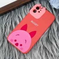 قاب سیلیکونی عروسکی محافظ لنزدار طرح Bigget آیفون iPhone 11