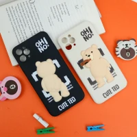 قاب سیلیکونی خرس TED محافظ لنزدار iPhone 11 Pro Max