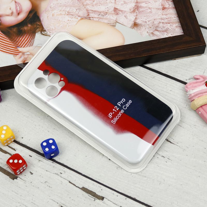 قاب سیلیکونی اورجینال رنگین کمانی محافظ لنزدار iPhone 12 Pro