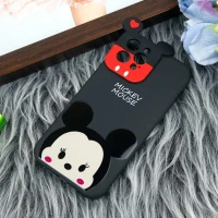 قاب سیلیکونی عروسکی محافظ لنزدار طرح Mickey Mouse آیفون iPhone 12 Pro