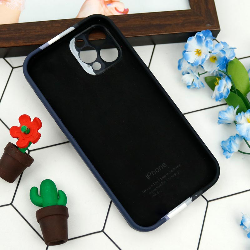 قاب سیلیکونی اورجینال رنگین کمانی محافظ لنزدار iPhone 12 Pro