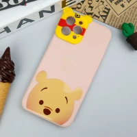 قاب سیلیکونی عروسکی محافظ لنزدار طرح Pooh آیفون iPhone 12 Pro Max