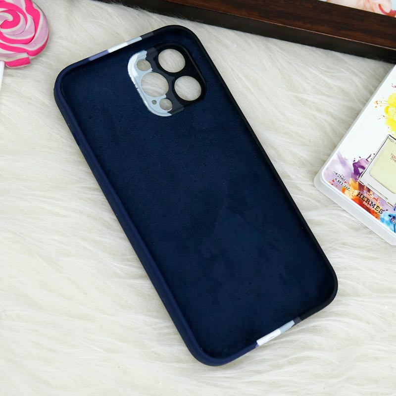 قاب سیلیکونی اورجینال رنگین کمانی محافظ لنزدار iPhone 12 Pro Max