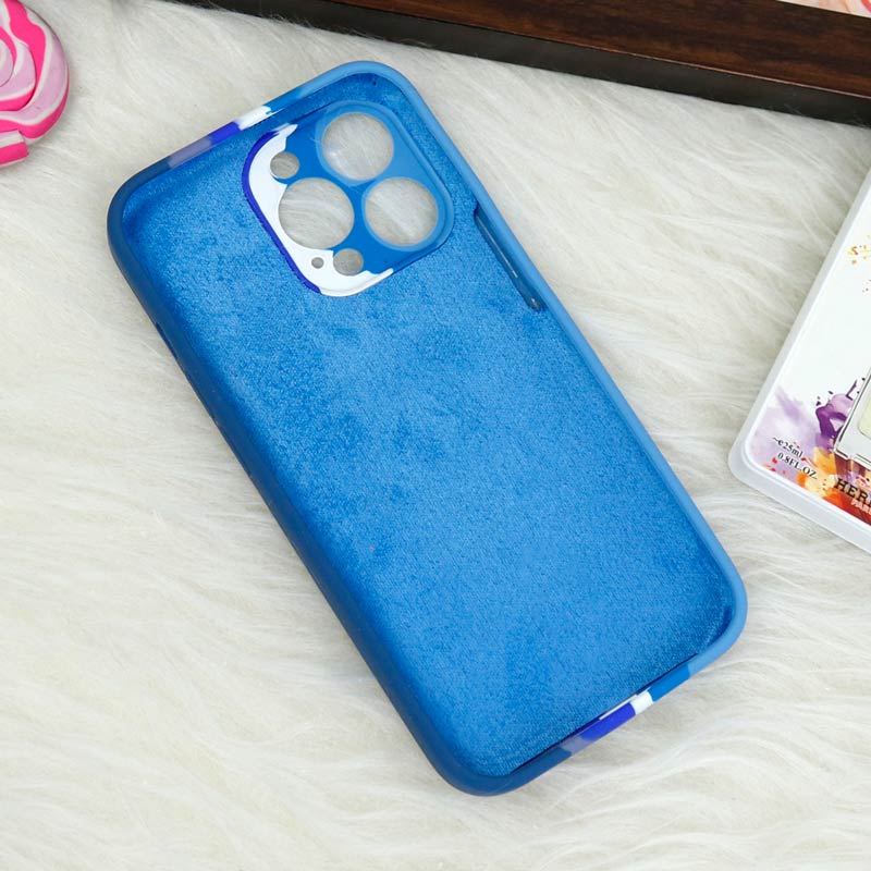 قاب سیلیکونی اورجینال رنگین کمانی محافظ لنزدار iPhone 13 Pro