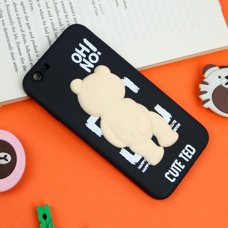 قاب سیلیکونی خرس TED محافظ لنزدار iPhone 6/6s