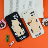 قاب سیلیکونی خرس TED محافظ لنزدار iPhone 6/6s