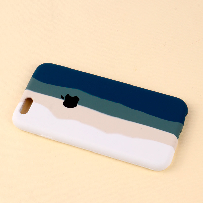 قاب سیلیکونی اورجینال رنگین کمانی iPhone 6/6s
