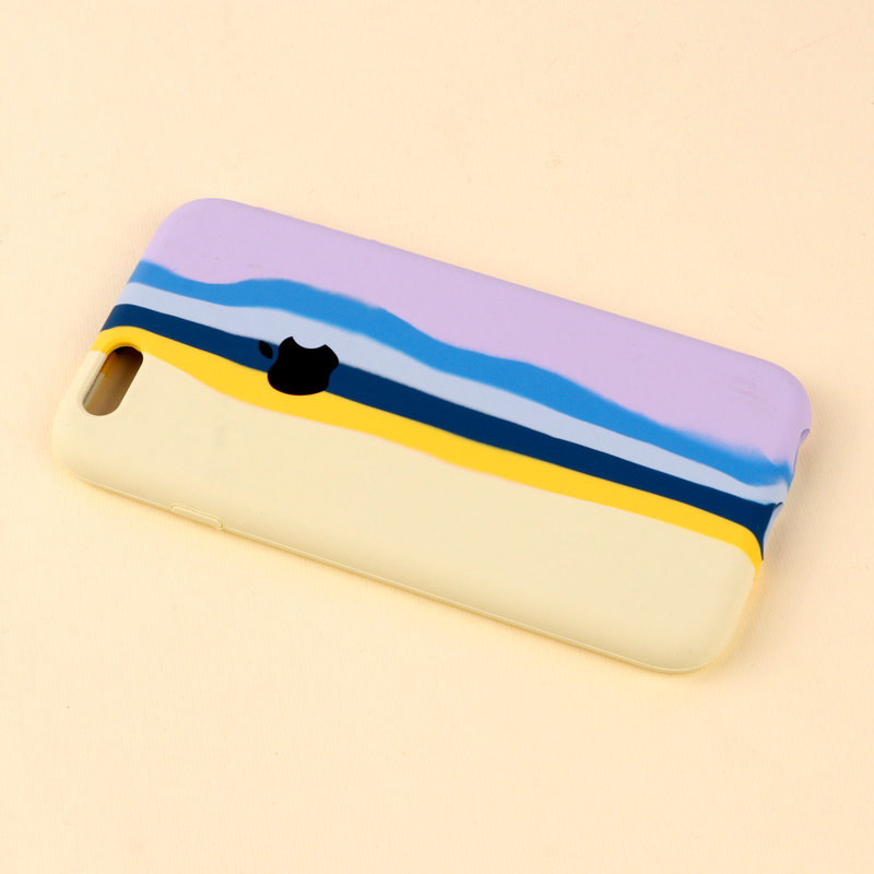 قاب سیلیکونی اورجینال رنگین کمانی iPhone 6/6s
