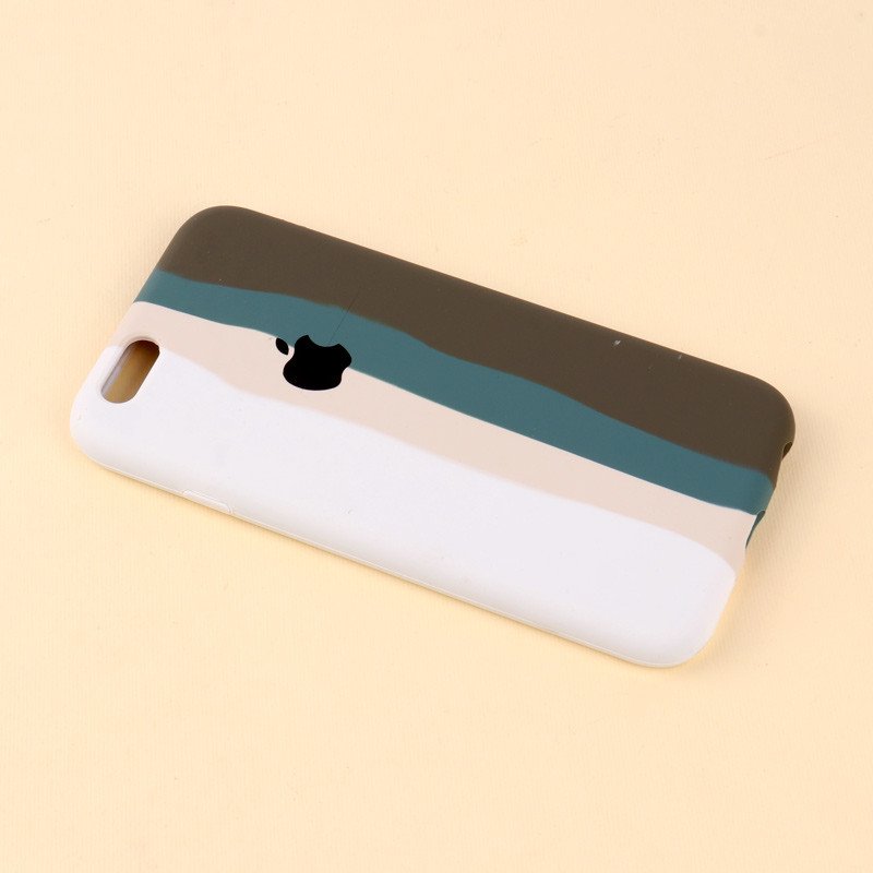 قاب سیلیکونی اورجینال رنگین کمانی iPhone 6/6s