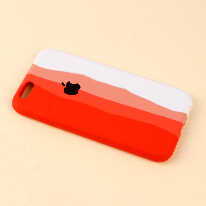 قاب سیلیکونی اورجینال رنگین کمانی iPhone 6/6s