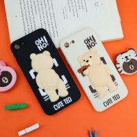 قاب سیلیکونی خرس TED محافظ لنزدار iPhone 7/8