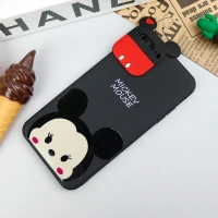 قاب سیلیکونی عروسکی محافظ لنزدار طرح Mickey Mouse آیفون iPhone 7 Plus / 8 Plus