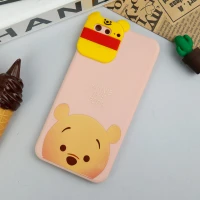 قاب سیلیکونی عروسکی محافظ لنزدار طرح Pooh آیفون iPhone 7 Plus / 8 Plus