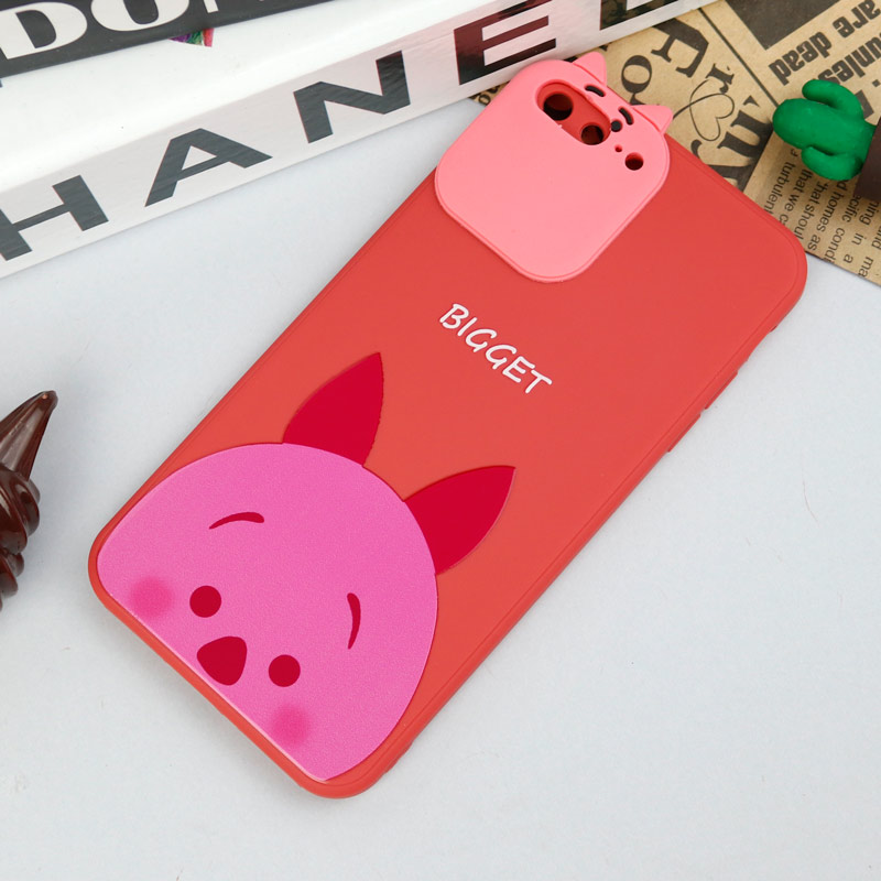 قاب سیلیکونی عروسکی محافظ لنزدار طرح Bigget آیفون iPhone 7 Plus / 8 Plus