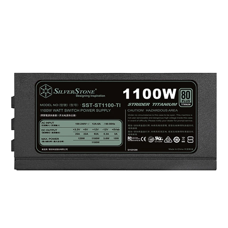 پاور ماژولار 1100 وات سیلوراستون SilverStone Strider SST-ST1100-TI Titanium