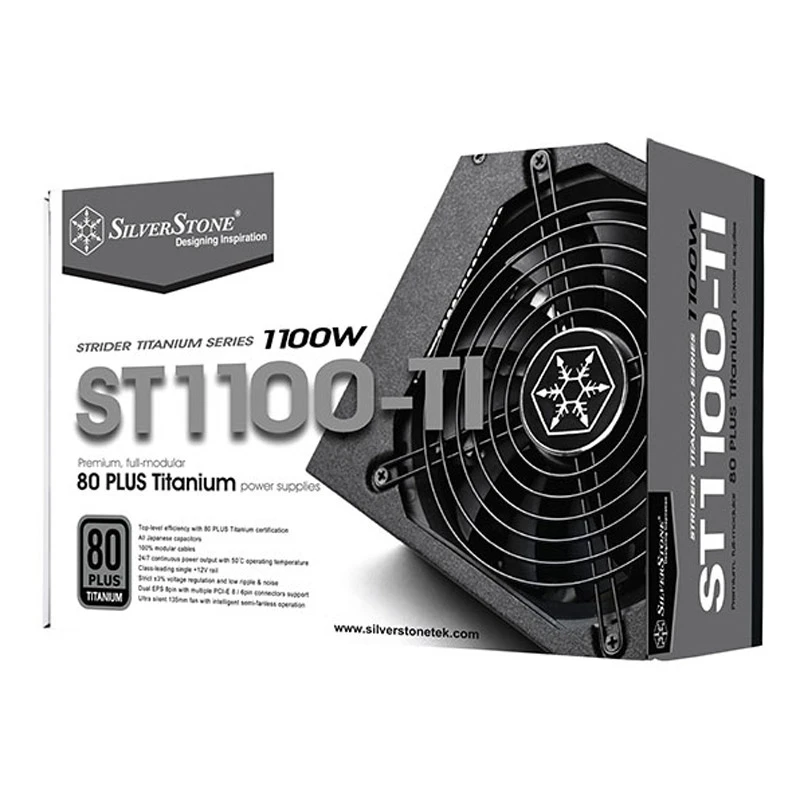 پاور ماژولار 1100 وات سیلوراستون SilverStone Strider SST-ST1100-TI Titanium