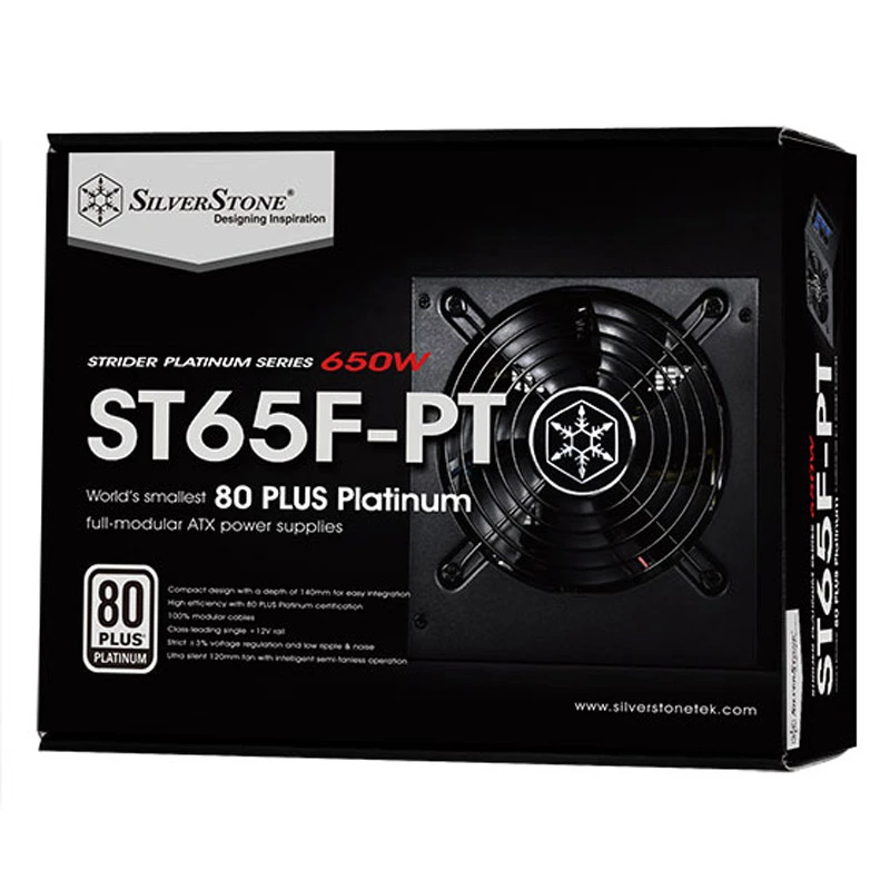 پاور ماژولار 650 وات سیلوراستون SilverStone Strider SST-ST65F-PT Platinum