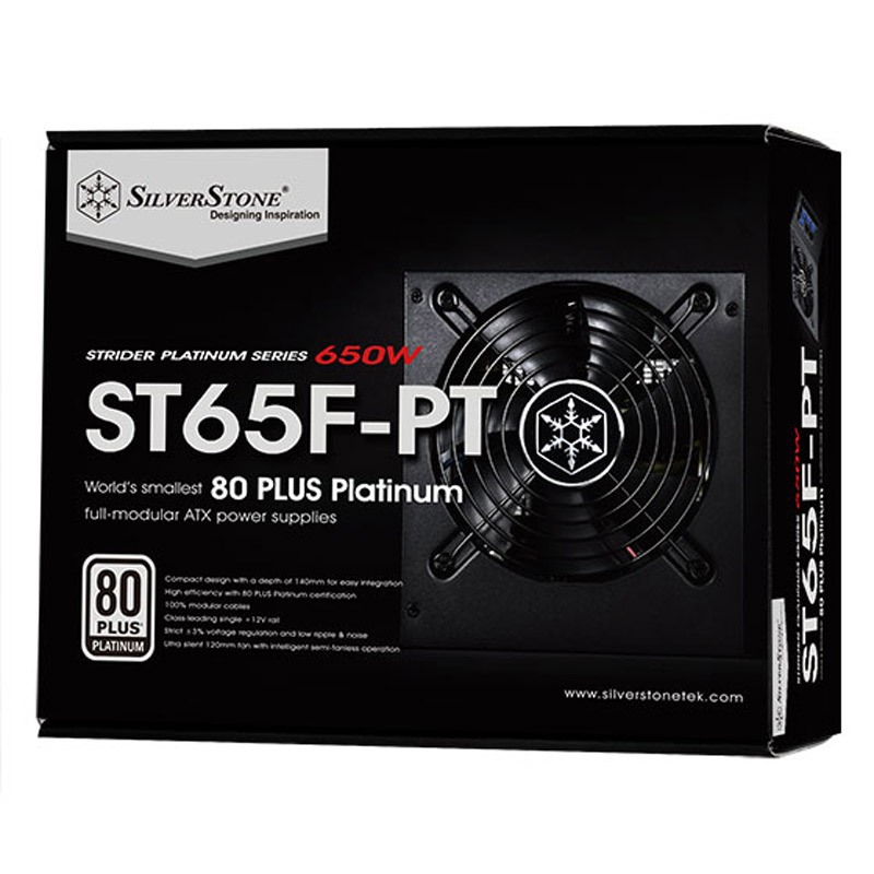پاور ماژولار 650 وات سیلوراستون SilverStone Strider SST-ST65F-PT Platinum