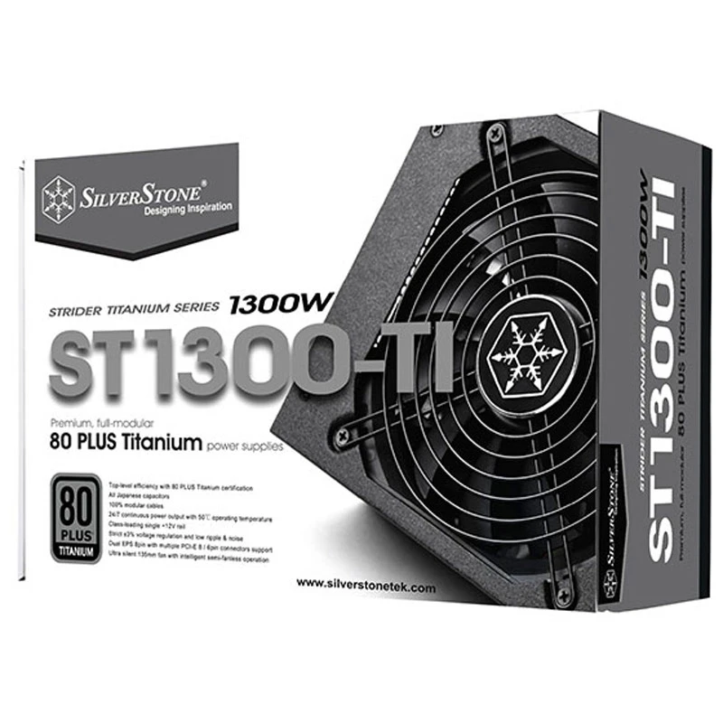 پاور ماژولار 1300 وات سیلوراستون SilverStone Strider SST-ST1300-TI Titanium