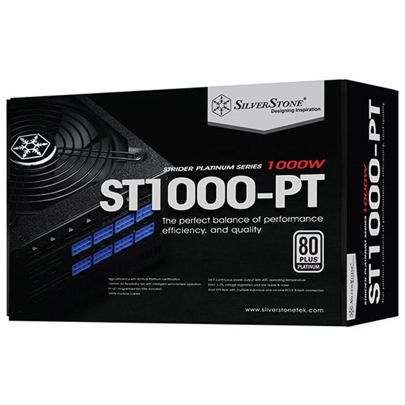 پاور ماژولار 1000 وات سیلوراستون SilverStone Strider SST-ST1000-PT Platinum