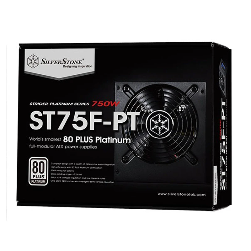 پاور ماژولار 750 وات سیلوراستون SilverStone Strider SST-ST75F-PT Platinum