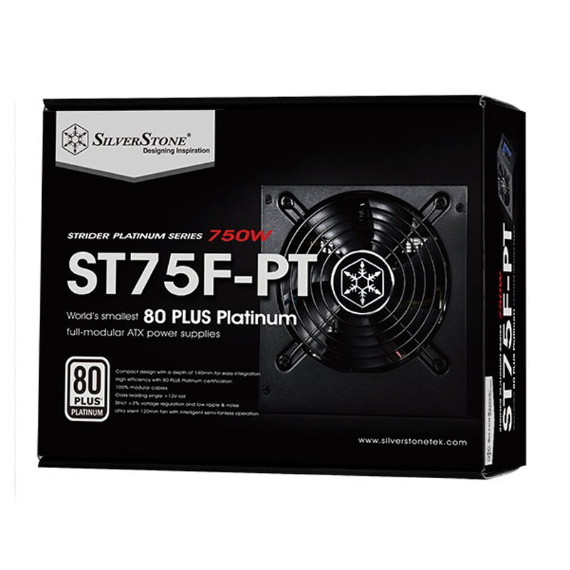 پاور ماژولار 750 وات سیلوراستون SilverStone Strider SST-ST75F-PT Platinum