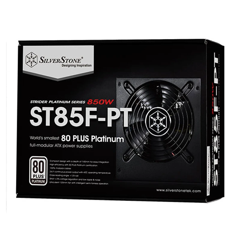 پاور ماژولار 850 وات سیلوراستون SilverStone Strider SST-ST85F-PT Platinum