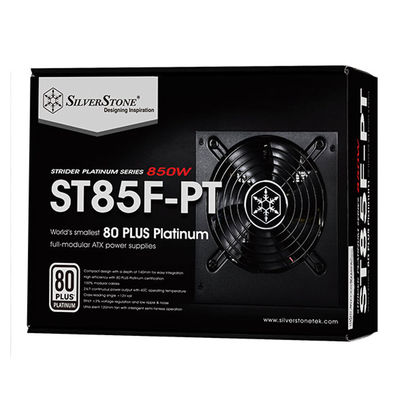 پاور ماژولار 850 وات سیلوراستون SilverStone Strider SST-ST85F-PT Platinum