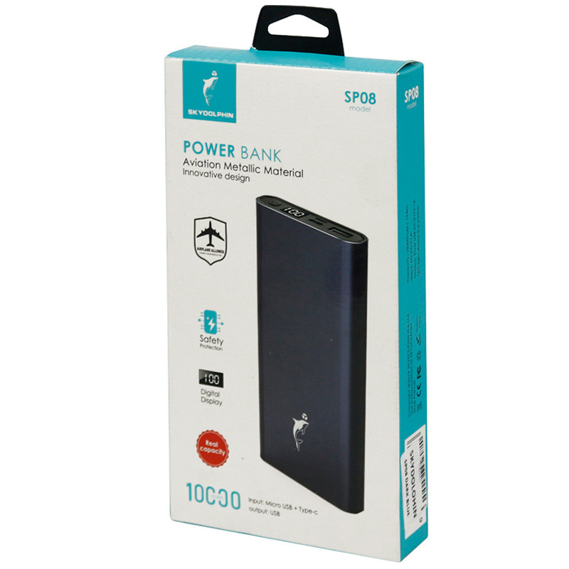 پاور بانک 10000 اسکای دلفین Sky Dolphin SP08 37W